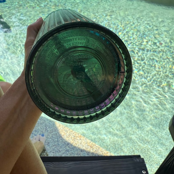 Starbucks Green Water Bottle with Geometric Design - Picture 3 of 4